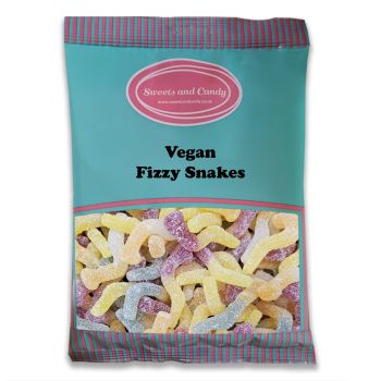 Vegan fizzy snakes in a 1kg bulk bag