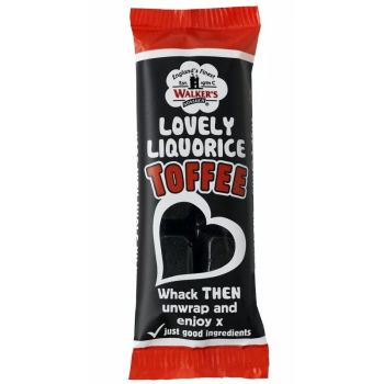 Walkers Liquorice toffee bar, traditional toffee bars with liquorice flavour