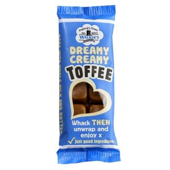 Walkers original creamy toffee bar, traditional toffee bars with creamy vanilla flavour