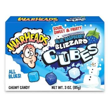 American Warheads Blizzard Cubes, Festive Themed sour cubes for Christmas