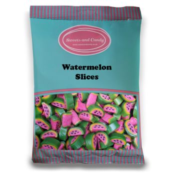 Watermelon Slices - 1Kg Bulk bag of watermelon flavour sweets with a fondant style centre!