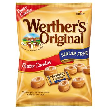 A sugar free version of Wethers original butter candy sweets 