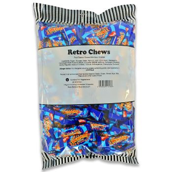 A 1kg bulk bag of retro wham chews in small bitesize pieces