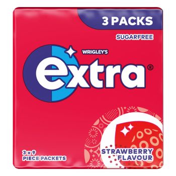 Wrigley's Extra Strawberry Chewing Gum 3 Pack