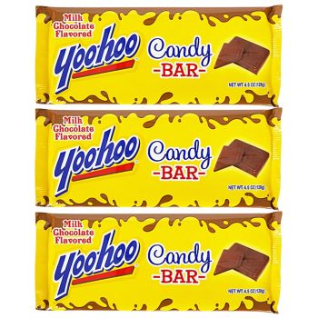 American Sweets - A pack of 3 Milk chocolate flavour candy bars from America
