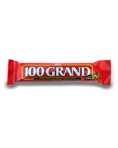 American Chocolate Bar - 100 Grand bar made with milk chocolate, caramel and crispy pieces.