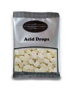 Pick and Mix Sweets - 1Kg Bulk bag of Acid Drops, traditional sugar coated boiled sweets