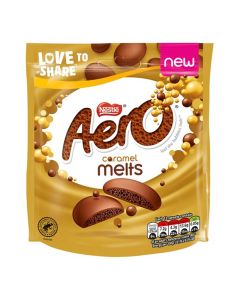 Aero caramel melts - aerated chocolate with a caramel flavour!