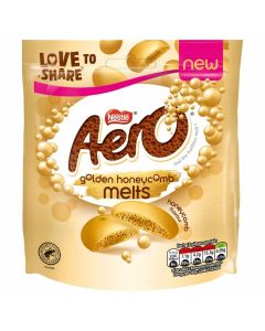 Aero golden honeycomb melts - aerated chocolate buttons!