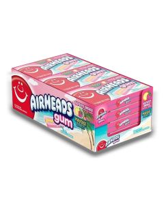 American Sweets - A full case of 12 Airheads Paradise Blends Raspberry Lemonade flavour chewing gum, imported from America.