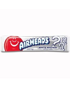 American Sweets - White Mystery flavour Airheads, chewy American candy bar.