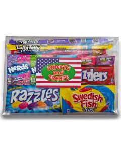 American Candy large Gift Box - An American candy hamper filled with the best selling American candy.