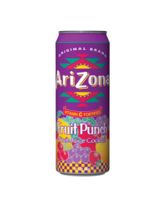 American Drinks - A 680ml can of Arizona fruit punch American soda.