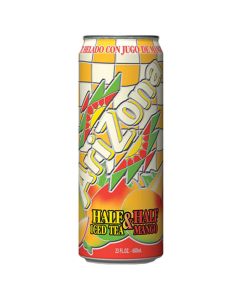 American Drinks - A 680ml can of Arizona half and half iced tea mango, American soda.
