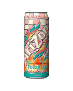 American Drinks - A 680ml can of Arizona Iced tea with peach, refreshing American soda.