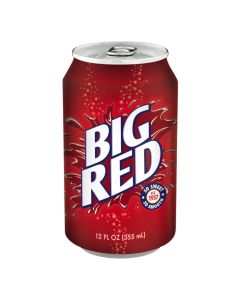 American Drinks - Big Red Soda in a can, imported from America