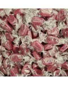 Blackcurrant and Liquorice 3kg bulk bag. Blackcurrant flavour sweets with a liquorice toffee centre.