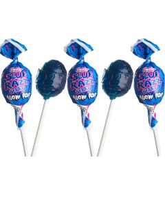 American Sweets - Pack of 5 Blue raspberry flavour lollipops from America