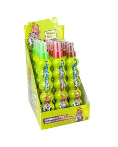 Brain licker sour liquid spray and sherbet sweets