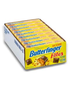 American Sweets - A Full case of Bitesize Butterfinger chocolate and peanut butter American candy bars in a handy Theatre Box!