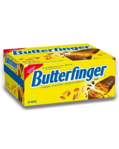 American Sweets - A full case of Butterfinger, the crispy, crunchy, peanut buttery American candy bars!