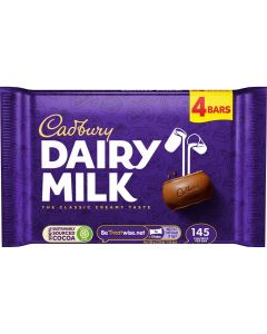 Deliciously creamy Cadbury Dairy Milk milk chocolate, made with fresh milk from the British Isles