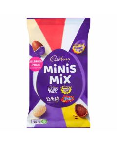 Easter Sweets - A share size bag of Cadbury Mini Eggs, Assorted flavours including creme egg, daim, dairy milk and whote hazelnut.