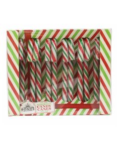A box of 12 Peppermint Candy Canes, Traditional Christmas Sweets