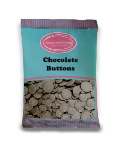 Chocolate Buttons - 1Kg Bulk bag of retro milk chocolate flavour candy pieces!