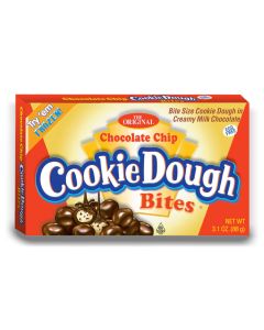 American Sweets - Chocolate Chip Cookie Dough Bites in creamy milk chocolate in a handy theatre box!