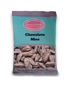 Pick and Mix Sweets - A bulk 1kg bag of retro milk chocolate flavour candy sweets shaped like mice