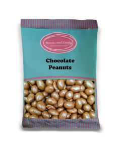 Chocolate Peanuts - 1Kg Bulk bag of traditional crunchy peanuts covered in a chocolate flavour coating