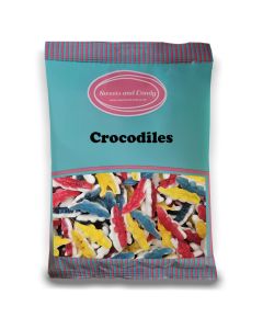 Crocodiles - 1Kg Bulk bag of fruit flavour jelly sweets shaped like crocodiles!
