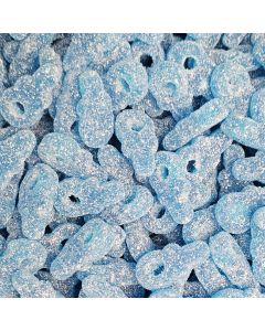 Retro Sweets - Fizzy blue dummies, fruit flavour fizzy vegan sweets