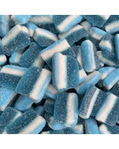 Retro Sweets - Fizzy blue raspberry flavour sweets in the shape of slices!