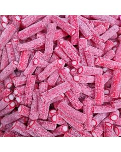 Fizzy Strawberry pencils 3kg - Vidal fizzy sour strawberry pencils, fruit liquorice sweets