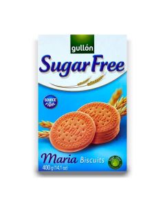 A 400g box of Gullon sugar free maria biscuits.