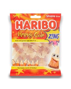 Haribo Fizzy Cola Bottles - gummy sweets that are super tasty and look just like real bottles of cola but with a sour zing twist!