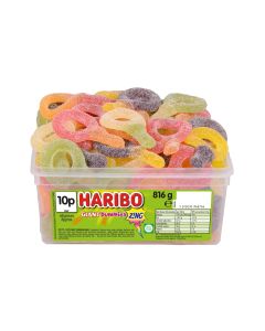 A full tub of Haribo giant fizzy dummies