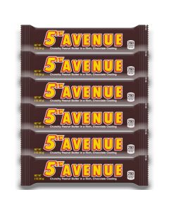 American Sweets - A pack of 6 Hersheys 5th Avenue bars, peanut butter and chocolate American candy bars!