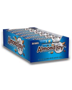 American Sweets - A full case of 36 Hersheys Almond Joy American candy bars consisting of whole almonds and sweetened, shredded coconut covered in milk chocolate