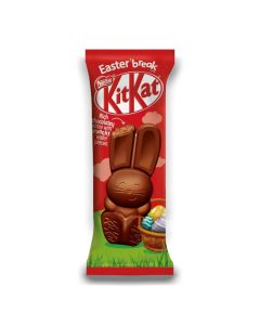 Celebrate the Easter holiday with the new KitKat milk chocolate filled bunny. This adorable, delicious Easter bunny has a rich chocolate centre with crunchy wafer pieces.