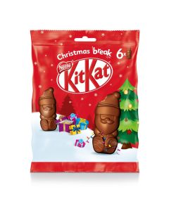 Christmas Sweets - Stocking Fillers - A pouch of Mini Kit Kat santa pouches
