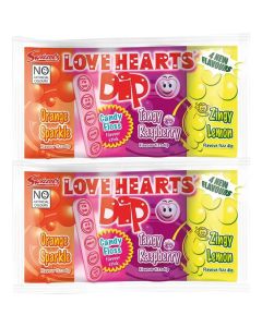 Swizzels retro sweets - Love Hearts Dips combines the classic taste of Love Hearts in a stick with  3 delicious flavours of sherbet.