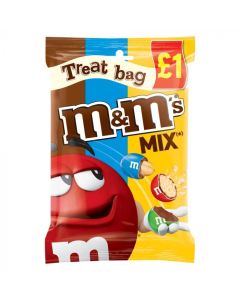 A mixed bag of chocolate, peanut and crispy M&M's