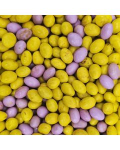 Milk chocolate egg shaped chocolate sweets in a crispy candy shell! Packed in a bulk 1kg bag.