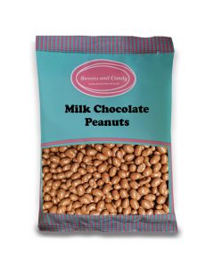 Chocolate Peanuts - 1Kg Bulk bag of traditional crunchy peanuts covered in a milk chocolate coating