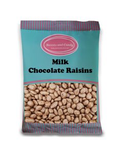 Chocolate Raisins - 1Kg Bulk bag of traditional juicy raisins covered in a milk chocolate coating