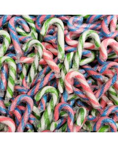 Christmas Sweets - Mini candy canes with a fruit flavour