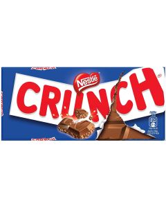 Each Crunch bar is a simple crunchy combination of delicious smooth milk chocolate and crispy cereal pieces.
